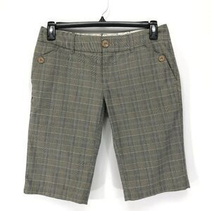 Element Plaid Bermuda Shorts Juniors' Size 5 Pockets Stretch Skater Casual